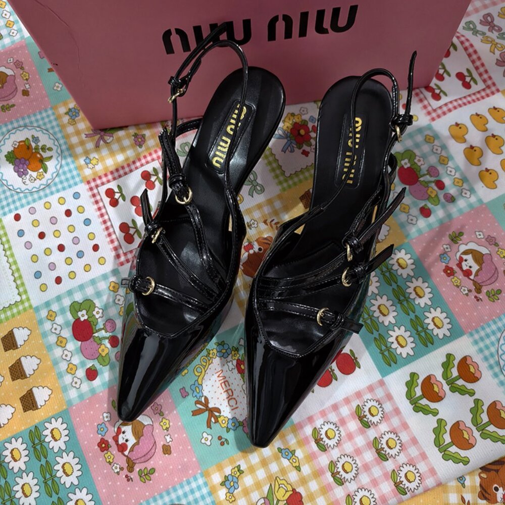 Miu Miu Black Pumps - Picture 1 of 7